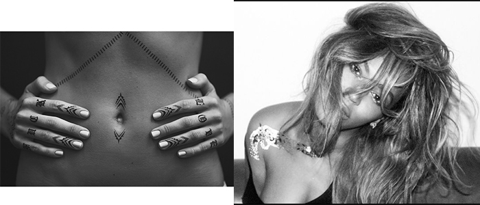 Beyonce et Rihanna craque aussi pour les tatouages éphémères et sortent leur collection