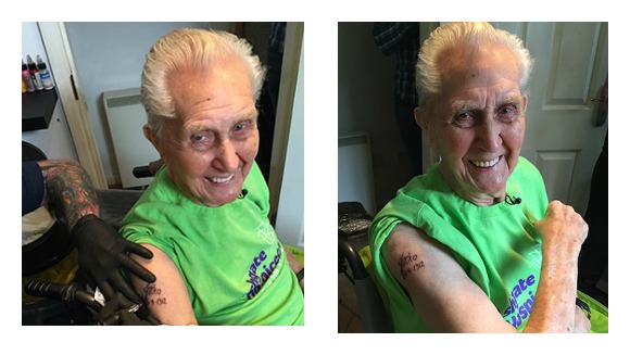 Voici Jack Reynolds, le plus vieil homme à s'être fait tatouer selon le Guinness Book des records